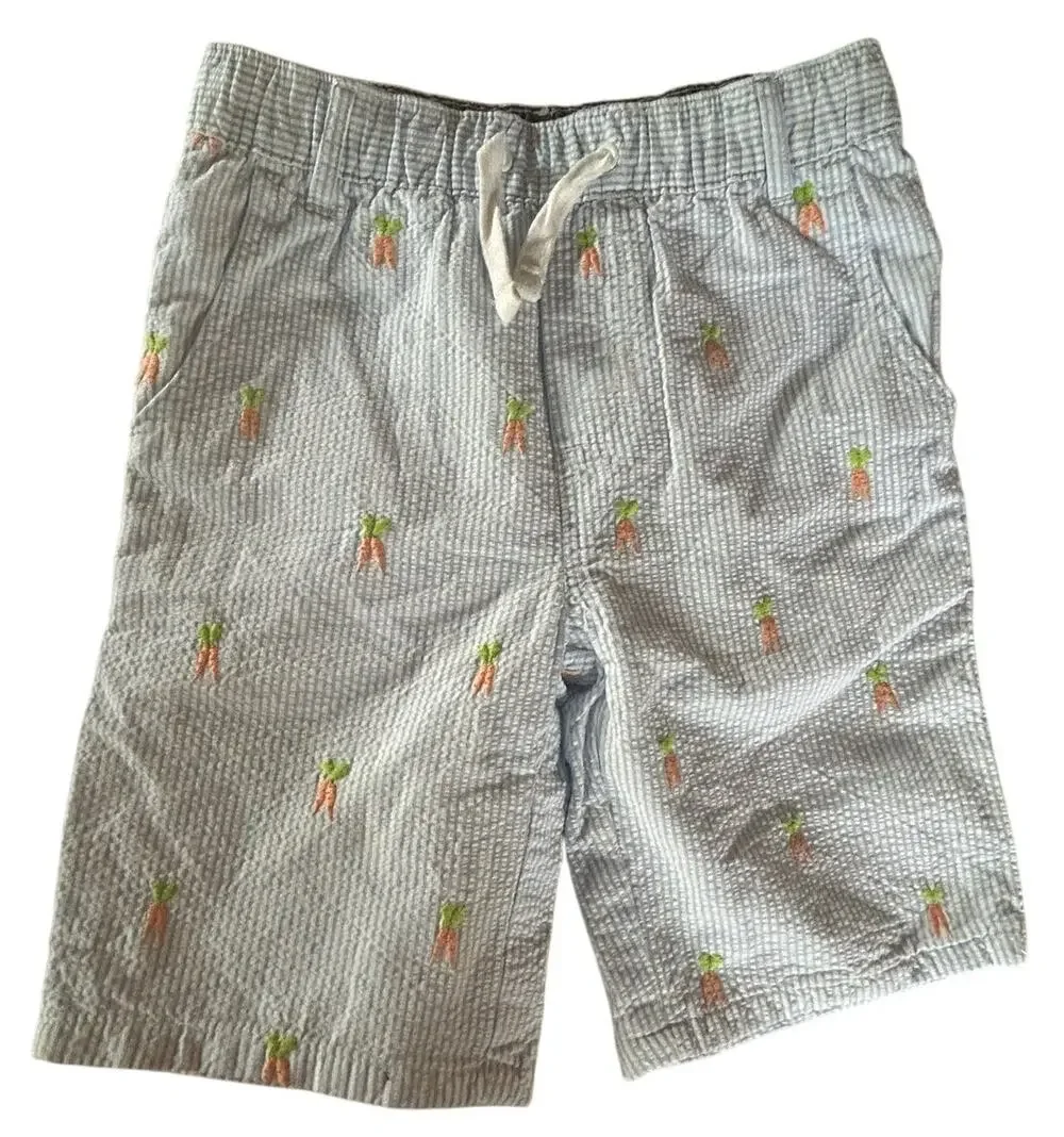 Gymboree blue seersucker carrots Shorts size 6